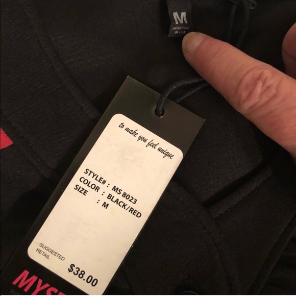 Mystiq Front & Back Graphic Button Down Top - Picture 7 of 9